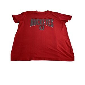 Mens Champion Ohio State Buckeyes Red XL T Shirt Graphic Tee College Football